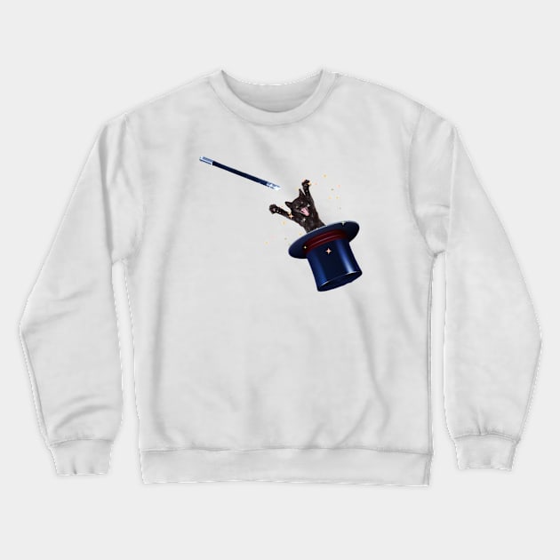 Kitty magic Crewneck Sweatshirt by The Free Nightingale